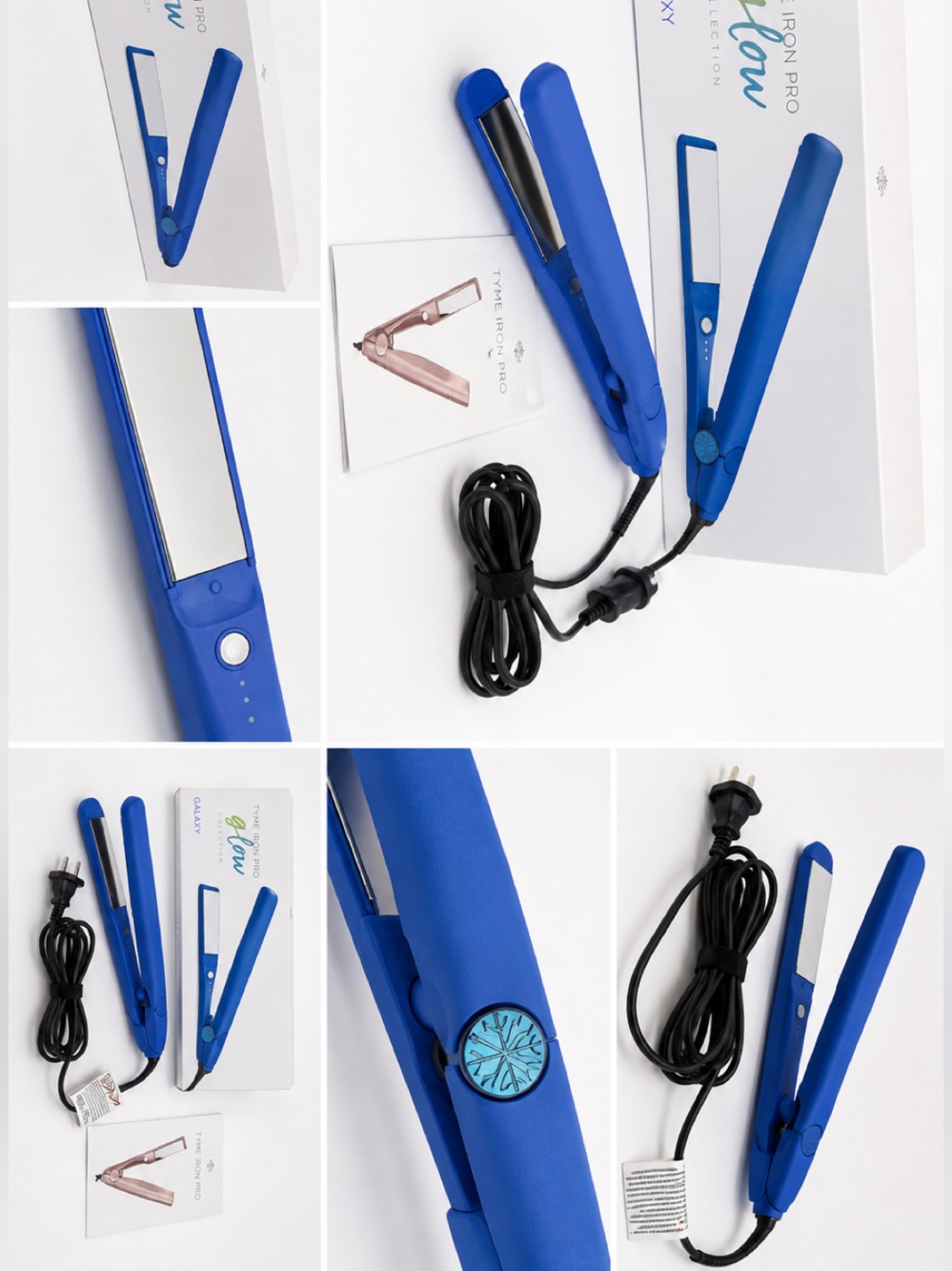 TYME Iron Pro, Glow Collection 2-in-1 straightener/curling iron